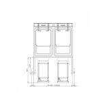 Φριτέζα αυτόματη ηλεκτρική επιδαπέδια TouchFry 40x70x90 εκ F1874 ETDP