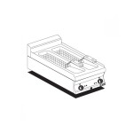 Φριτέζα ηλεκτρική διπλή 8+8 lt F2/8T-74ET