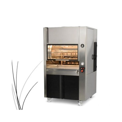 Επαγγελματική κοτοπουλιέρα με ξύλα-κάρβουνο για 36-42 κοτόπουλα VKN-POASTER PCFW16 160X105X193 εκ