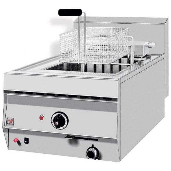 Φριτέζα Ηλεκτρική Μονή 10-12lt NORTH 40χ70χ28cm FL10