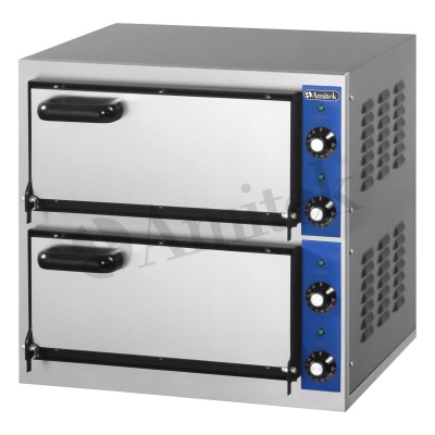 Ηλεκτρικός Φούρνος Πίτσας με Διπλό Θάλαμο Ψησίματος 4400Watt KB2 italy 56Χ46Χ53