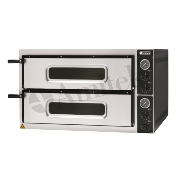 Ηλεκτρικός Φούρνος Πίτσας με Διπλό Θάλαμο Ψησίματος 9600Watt KB44 italy 93Χ84Χ55