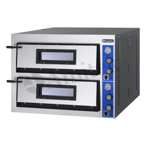 Ηλεκτρικός Φούρνος Πίτσας με Διπλό Θάλαμο Ψησίματος 12000Watt ΚΤ44 italy 101Χ85Χ75