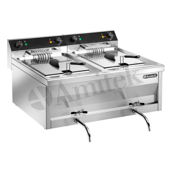 Ηλεκτρική φριτέζα, χωρητικότητα λαδιού 12+12 λίτρα FC120 italy