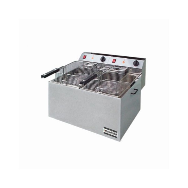 Φριτέζα Ηλεκτρική Διπλή 6+6 λίτρων Resto Italia 56x43x21 εκ RST-FTR88