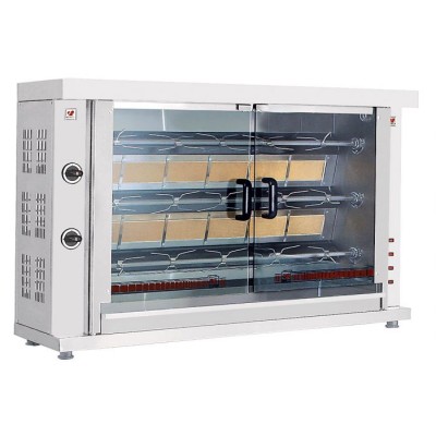 Κοτοπουλιέρα αερίου με 3 σούβλες 132X46X88 NR-GASK3