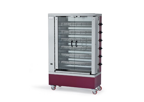 Κοτοπουλιέρα Αερίου με 6 Σούβλες GGF G 4S 110 x 48 x 175 cm