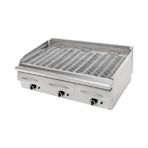 Γκριλ-σχάρα αερίου τρπλή επιτραπέζια ΣΕΙΡΑ 90 120Χ90Χ34 εκ PN-GS 390