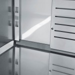 Ψυγείο θάλαμος συντήρηση Λευκός με 2 γυάλινες πόρτες 137X72X200 εκ BM-UP137