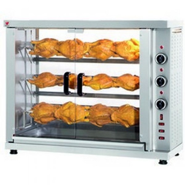 Κοτοπουλιέρα Ηλεκτρική Slim line με 3 σούβλες 100X38X82 NR-HK12