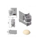 HX10L Ταχυζυμωτήριο 10 λίτρων λευκό Dynamic ICS-300.0090