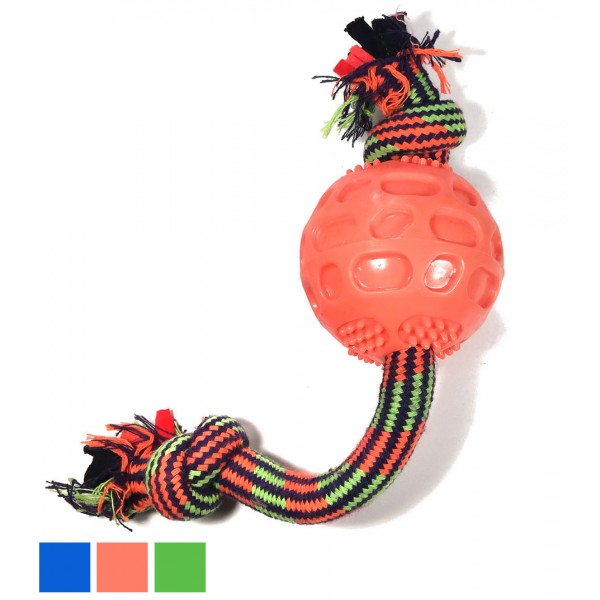 ΠΑΙΧΝΙΔΙ ΣΚΥΛΟΥ ΜΠΑΛΑ ΜΕ ΣΧΟΙΝΙ 8CM