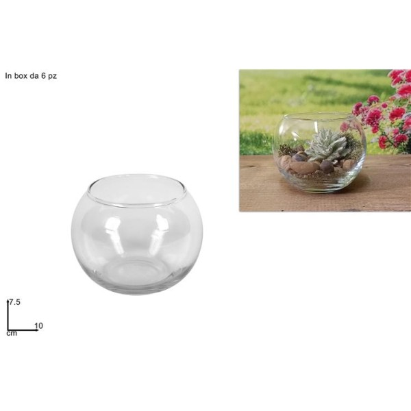 ΓΥΑΛΑ ΕΝΥΔΡΕΙΟ ΨΑΡΙΩΝ 7.5Χ10CM