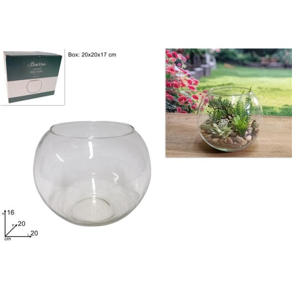 ΓΥΑΛΑ ΕΝΥΔΡΕΙΟ ΨΑΡΙΩΝ 16Χ20Χ20CM