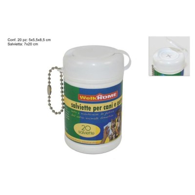 ΥΓΡΑ ΜΑΝΤΗΛΑΚΙΑ ΚΑΘΑΡΙΣΜΟΥ ΓΙΑ ΣΚΥΛΟΥΣ & ΓΑΤΕΣ 20ΤΜΧ 5X5.5X8.5CM