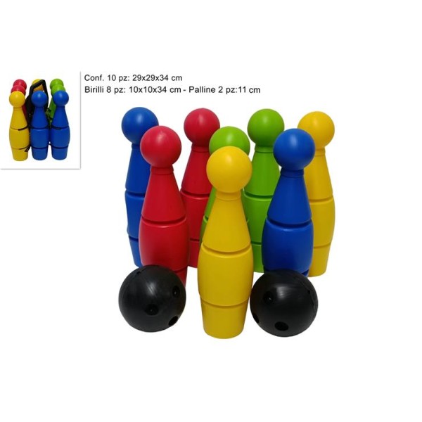 ΣΕΤ ΚΟΡΙΝΕΣ ΜΠΟΟΥΛΙΝΓΚ ΠΛΑΣΤΙΚΕΣ 10ΤΜΧ 8 ΚΟΡΙΝΕΣ & 2 ΜΠΑΛΕΣ