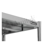 Ανοξείδωτο Ράφι με 4 Ράφια SCA165A VH + GSA180 VH 1600x500x1800mm