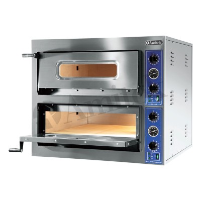 Ηλεκτρικός Φούρνος Πίτσας με Διπλό Θάλαμο Ψησίματος 14400Watt KS66 italy 90Χ102Χ45