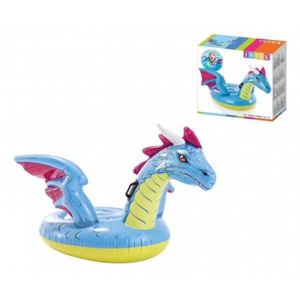 INTEX ΦΟΥΣΚΩΤΟ ΣΤΡΩΜΑ ΘΑΛΑΣΣΗΣ ΔΡΑΚΟΣ ΠΟΛΥΧΡΩΜΟΣ 201Χ191CM