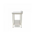 Τραπέζι από ανοξείδωτο χάλυβα με πλάτη 140x60cm με ρυθμιζόμενο ύψος MAX-09300986