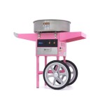 Επαγγελματικη μηχανη μαλλι της γριας – Ø 52cm - ΡΟΖ με καρότσι και καπάκι MAX-09506002