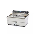 Φριτέζα ηλεκτρική επιτραπέζια 30L με βρύση αποστράγγισης 60.6χ57.5χ40.7 MAX-09365021