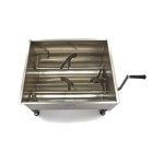 Επαγγελματικό ζυμωτήριο κρεάτων χειροκίνητο επιτραπέζιο 60 λίτρων δύο άξονων 59,5Χ48,5Χ38,5 εκ MAX-09368003