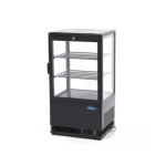 Βιτρίνα ψυχόμενη επιτραπέζια μαύρη 58L 43Χ39Χ81 MAX-09400801