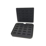 Ορθογώνιο σχήμα φόρμα για Βάφλες 64x41/45x22 mm 20 τεμαχίων MAX-09374322