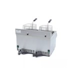 Φριτέζα ηλεκτρικη επιτραπεζια 2 x 8L με βρύση αποστράγγισης - Επαγωγή - Διπλό καλάθι 58χ50χ41 MAX-09371095