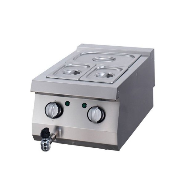 Επαγγελματικό Bain Marie ηλεκτρικό επιτραπέζιο GN 1/1 με βρυσάκι 40X70X28 εκ MAX-09398130