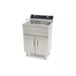 Φριτέζα ηλεκτρική επιδαπέδια 30L με βρύση αποστράγγισης και ντουλάπι MAX-09365232