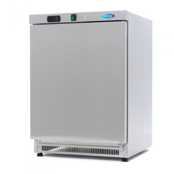 Καταψύκτης με 1 τυφλή πόρτα 200L από ανοξείδωτο χάλυβα με 2 σταθερά ράφια MAX-09405005