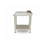 Τραπέζι πλυντηρίου πιάτων με πλάτη 90x75cm Αριστερό MAX-09201036