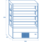 Ψυγείο βιτρίνα συντήρησης WMP 150S