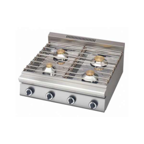 Εστία αερίου τετραπλή επιτραπέζια ΣΕΙΡΑ 70 80χ70χ34 εκ PN-GH470