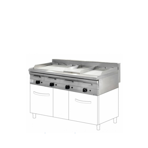 Επιδαπέδια Σχαριέρα αερίου νερού 160x70X85(98) εκ VMX-754 MD