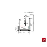 Επαγγελματική ανοξείδωτη επιτραπέζια ψησταριά κάρβουνου με σούβλες ένα ατέρμονα και χοάνη VKN-TLGH3 160χ61χ150 εκ