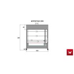 Επαγγελματική ψησταριά-σούβλα βαγονέτο με 12 σούβλες-3 ατέρμονες επιδαπέδια VKN-VAG34(aisi 430) 180χ150χ205 εκ