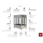 Επαγγελματική ψησταριά-σούβλα βαγονέτο με 8 σούβλες-2 ατέρμονες επιδαπέδια VKN-VAG24(aisi 430) 180χ110χ205 εκ