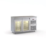 Ψυγείο πάγκος συντήρηση με 2 Πόρτες Κρυστάλλινες 130X70X87. εκ ID-PSM13070GL