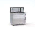 Ψυγείο σαλατών συντήρηση με 2 πόρτες χωρίς μηχανή 105x70x126 εκ ID-PS10570SALAD