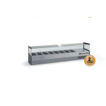 Επαγγελματικό ψυγείο σαλατών επιτραπέζιο ανοξείδωτο για 8 GN 1/4 180X34X45 εκ ID-VRP180SQ/8GN