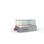 Επαγγελματική ανοξείδωτη βιτρίνα Μπέν Μαρί επιτραπέζια ID-MERB173/5GN 173Χ70Χ70 εκ