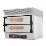 Επαγγελματικός Φούρνος Πίτσας συν καπέλο με φίλτρα Ενεργού Άνθρακα Resto Italia 74x60/74x60 εκ RST-KUBE-2EVO