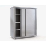 Επαγγελματικό ερμάριο ανοξειδωτο σκευών ντουλάπα με συρόμενες πόρτες 190Χ70Χ200 ID-ER.SK190