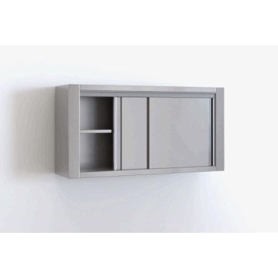 Επαγγελματική πιατοθήκη ανοξείδωτη με 2 συρόμενες πόρτες 120Χ40Χ70 εκ ID-PIAT120