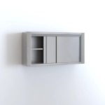 Επαγγελματική πιατοθήκη ανοξείδωτη με 2 συρόμενες πόρτες 140Χ40Χ70 εκ ID-PIAT140