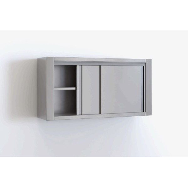 Επαγγελματική πιατοθήκη ανοξείδωτη με 2 συρόμενες πόρτες 190Χ40Χ70 εκ ID-PIAT190