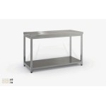 Επαγγελματικό ανοξείδωτο τραπέζι - πάγκος εργασίας 220χ70χ87 εκ ID-TR22070